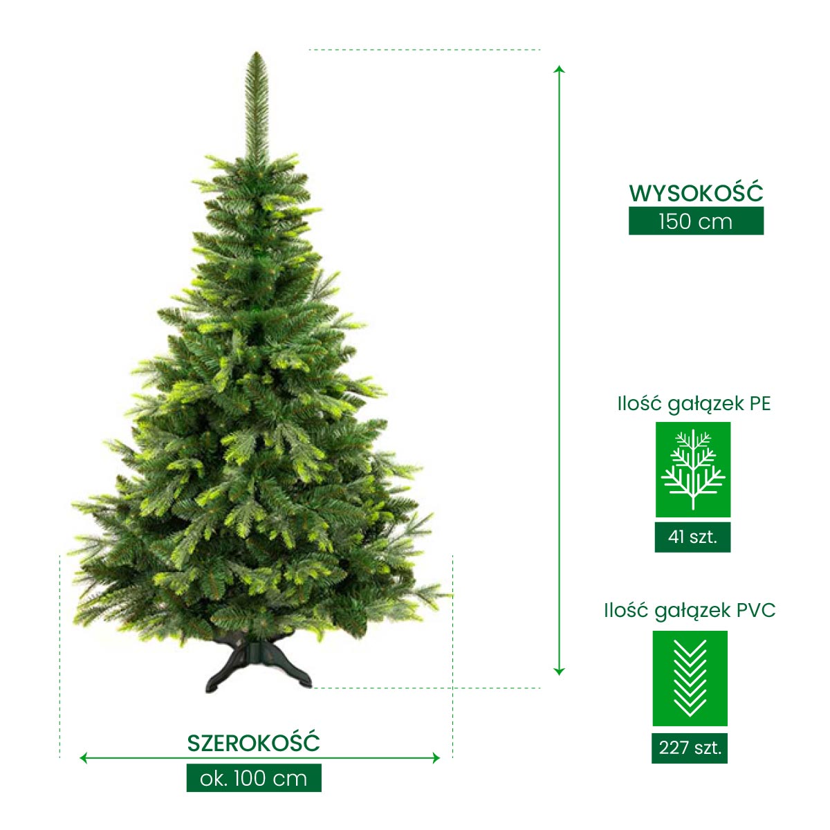 Sosna z gałązką PE - obrazek 6