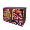 100 lampek wewnętrzne z dodatkowym gniazdem czerwone led