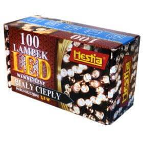 100 lampek led białe ciepłe wewnętrzne
