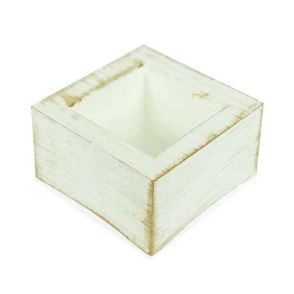 Doniczka Mario mini biały-złoty - 10 sztuk