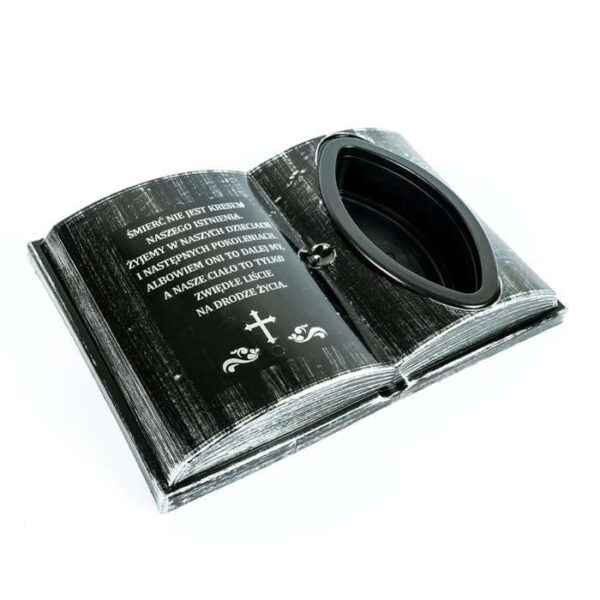 Alternative view of Księga Nagrobna z Podpórką ŚMIERĆ czarno-srebrny - 5 sztuk