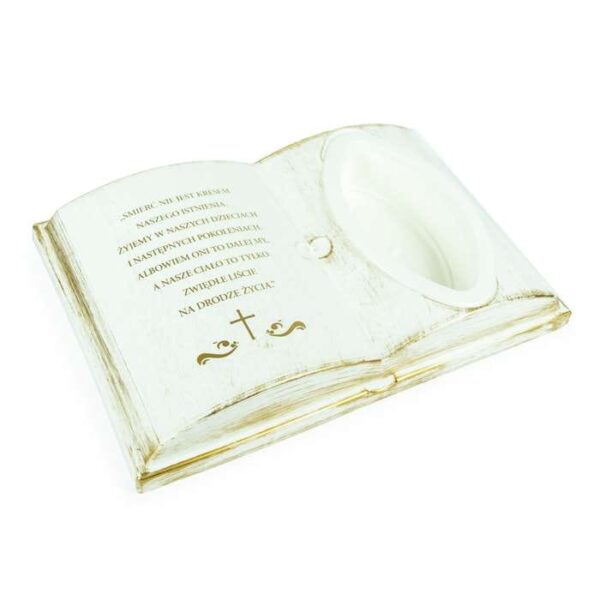 Alternative view of Księga Nagrobna z Podpórką ŚMIERĆ biało-złoty - 5 sztuk