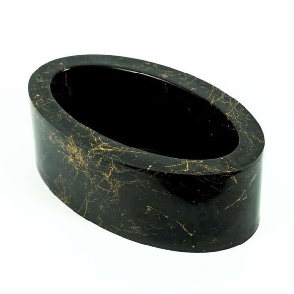 Doniczka Floryda Mała Efekt Marmur złoty