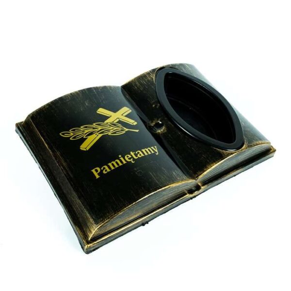 Alternative view of Księga Nagrobna z Podpórką PAMIĘTAMY czarno-złoty 5 - sztuk