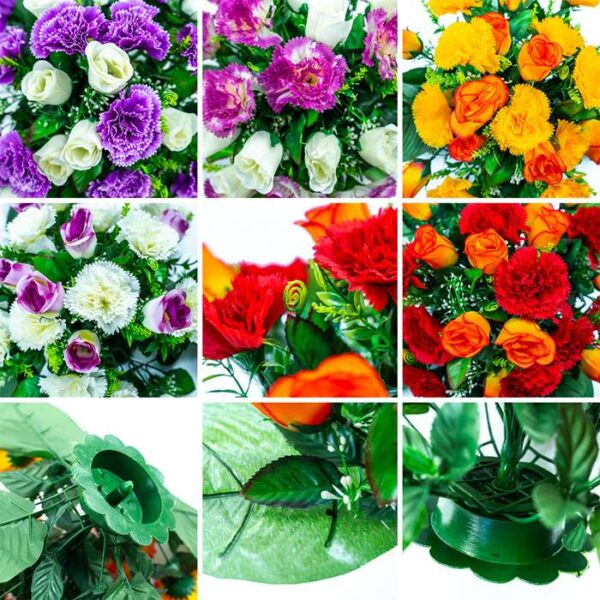 Bukiet Goździk z Różą | Pakiet 12 szt. w 6 kolorach