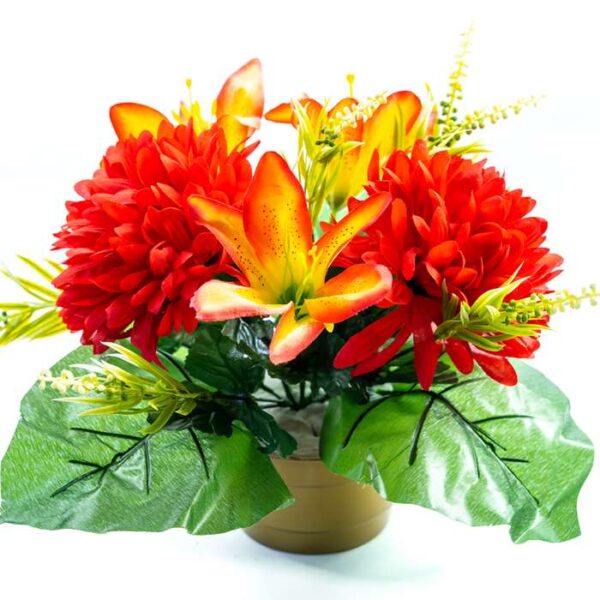 Stroik chryzantema z lilią