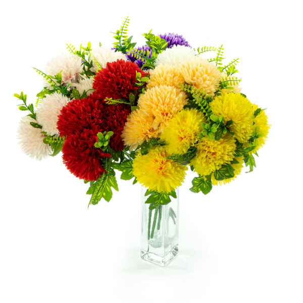 Alternative view of Bukiet chryzanetm 7 kwiatów | średnica 9 cm | Pakiet mix 24 szt. lub 120 szt.