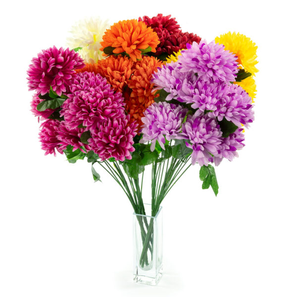 Alternative view of Bukiet chryzanetm 7 kwiatów | średnica 10 cm | Pakiet mix 24 szt. lub 96 szt.